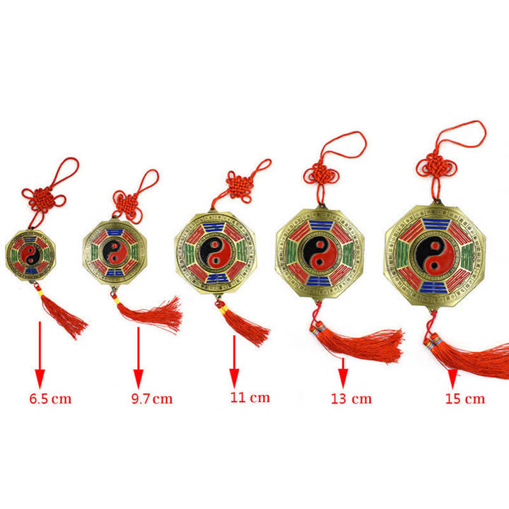 Carte Feng Shui Bagua Pièces des Cinq Empereurs Carte énergétique de l'harmonie des nœuds chinois