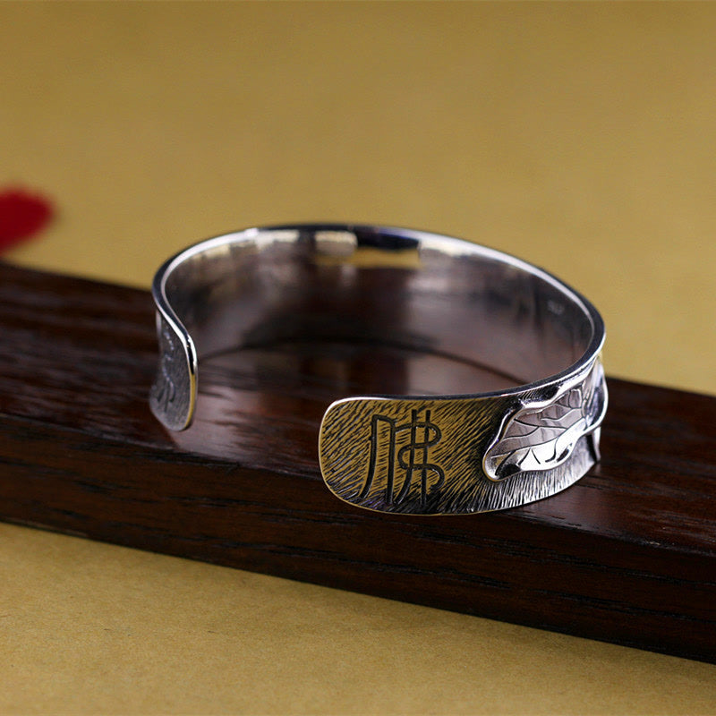 Bracelet réglable en argent sterling 925 Buddha Stones et fleur de lotus