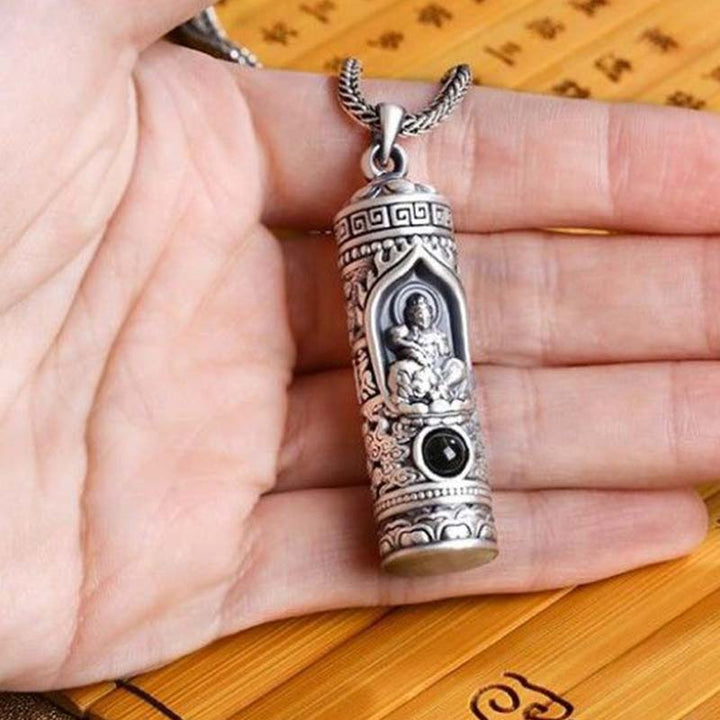 Collier avec pendentif de prospérité et projection de Bouddha du zodiaque chinois - image 9
