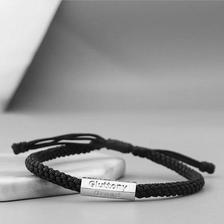 Bracelet tressé Seven Deadly Sins Seven Virtues
