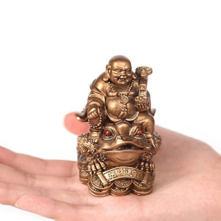 Décoration ornementale en forme de crapaud Feng Shui Maitreya