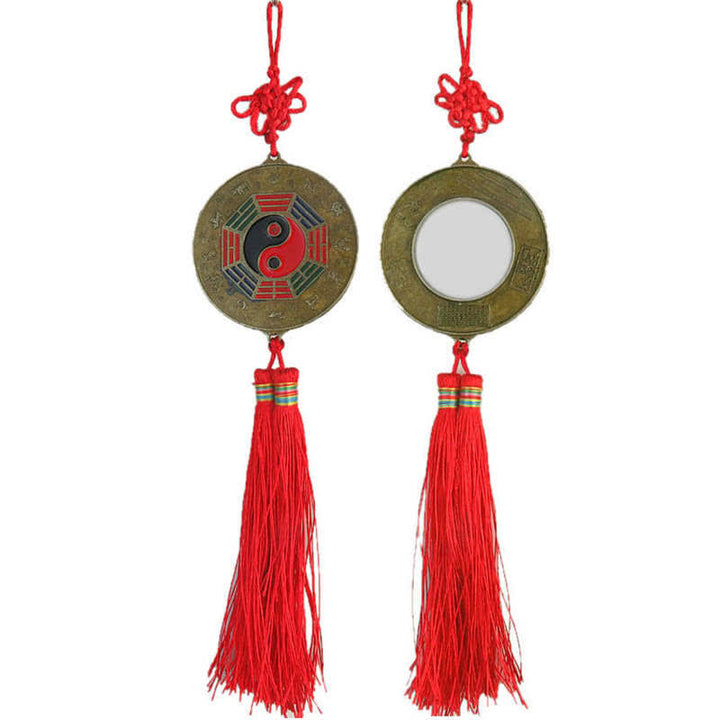 Carte Feng Shui Bagua Nœuds chinois Harmonie Carte énergétique Miroir - Carte Bagua ronde de 7 cm - image 6