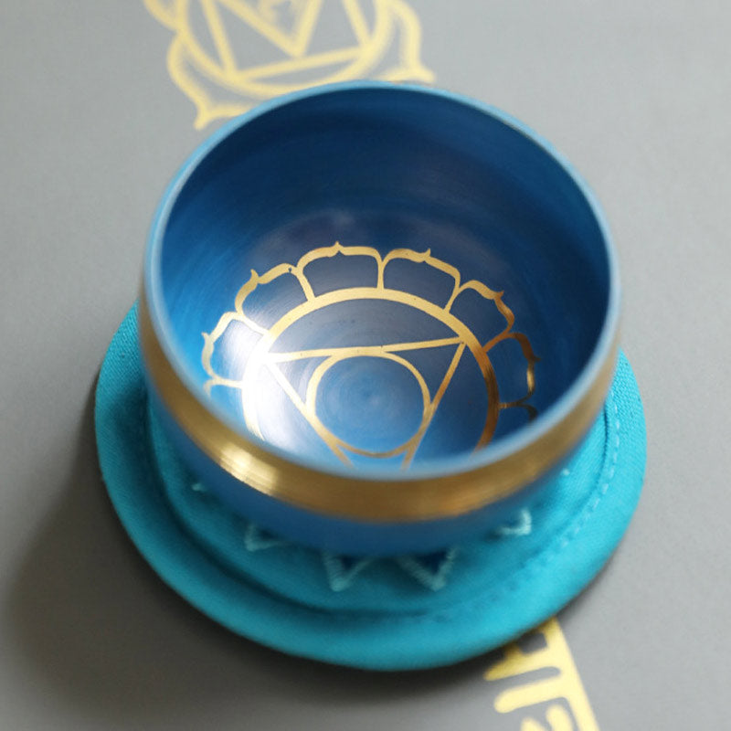 Bol chantant tibétain Buddha Stones fabriqué à la main pour la guérison des chakras et la méditation de pleine conscience - image 9