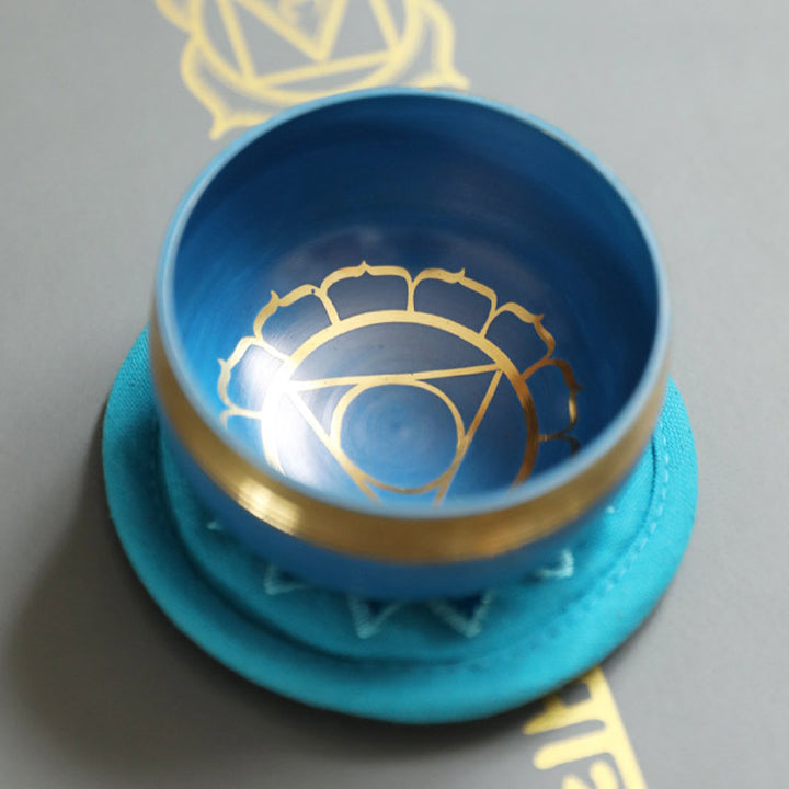 Bol chantant tibétain Buddha Stones fabriqué à la main pour la guérison des chakras et la méditation de pleine conscience - image 9