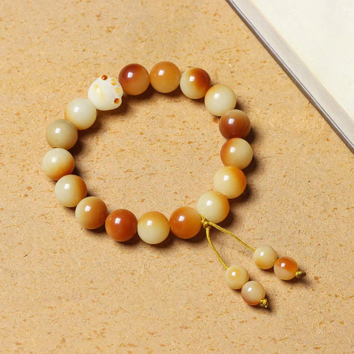 Bracelet de sagesse et de paix en Buddha Stones de Bodhi naturelles