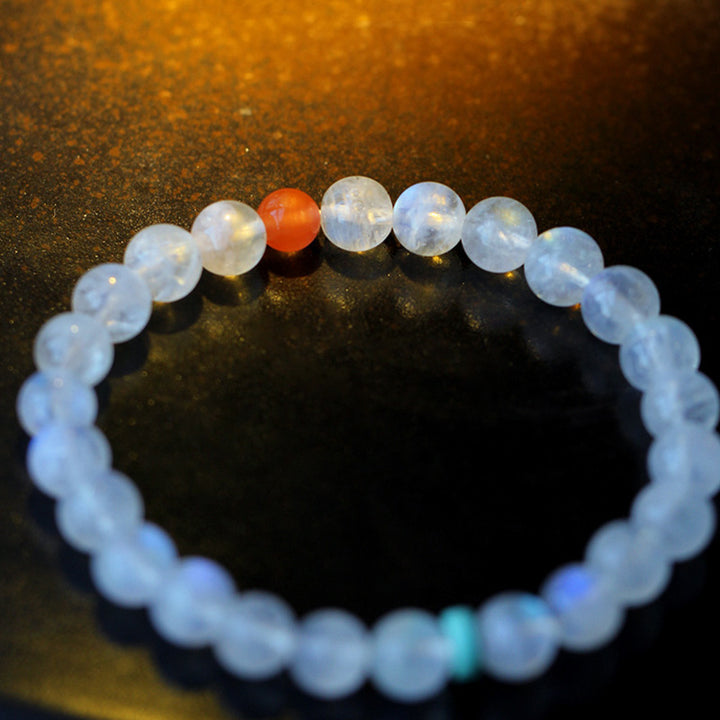 Bracelet de guérison positive et apaisante en pierre de lune
