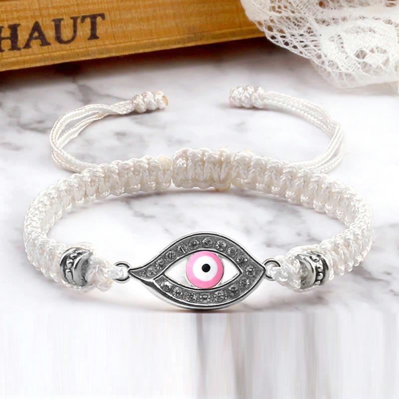 Bracelet en corde avec Buddha Stones pour éloigner le mauvais œil et les mauvais esprits