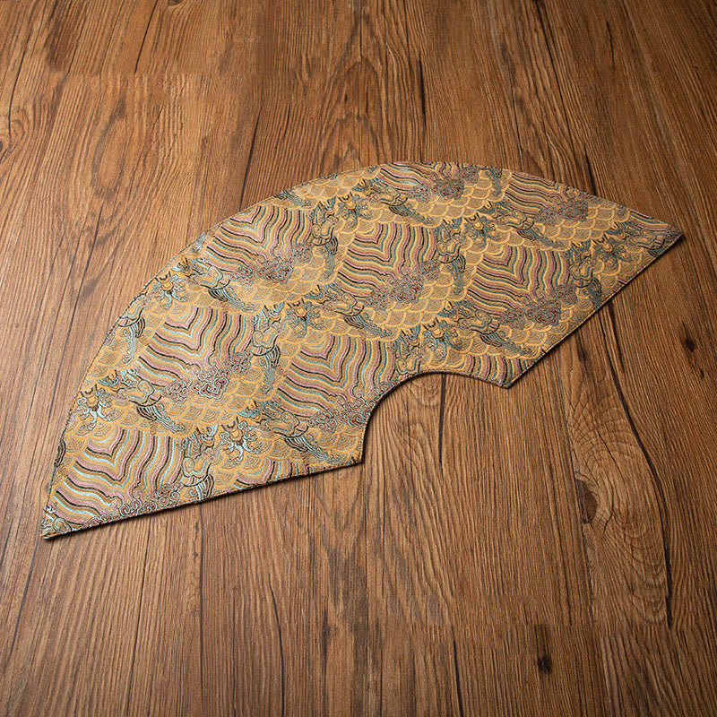 Buddha Stones vintage et vagues de la mer, dessous de verre pour tasse à thé, tapis à thé Kung Fu