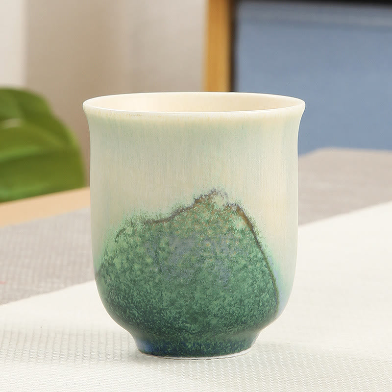 Tasse à thé créative en céramique verte Buddha Stones Tasses à thé Kung Fu