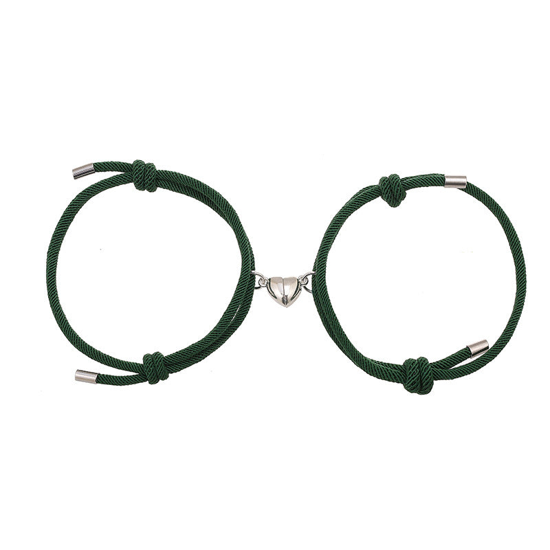 Lot de 2 bracelets magnétiques pour couple