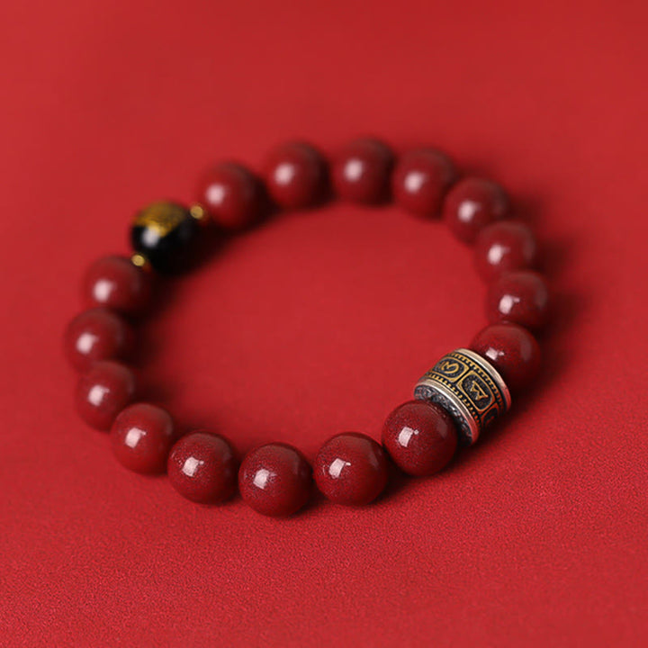 Buddha Stones en argent sterling 925 avec pierres de Bouddha et signe du zodiaque chinois, Bouddha natal, cinabre, Om Mani Padme Hum, calme