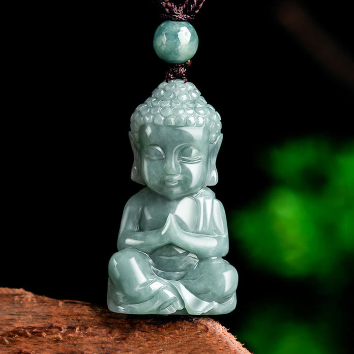 Collier pendentif amulette de méditation Buddha Stones de Bouddha et sérénité - Symbole de Bouddha (Compassion♥Sérénité) - image 1