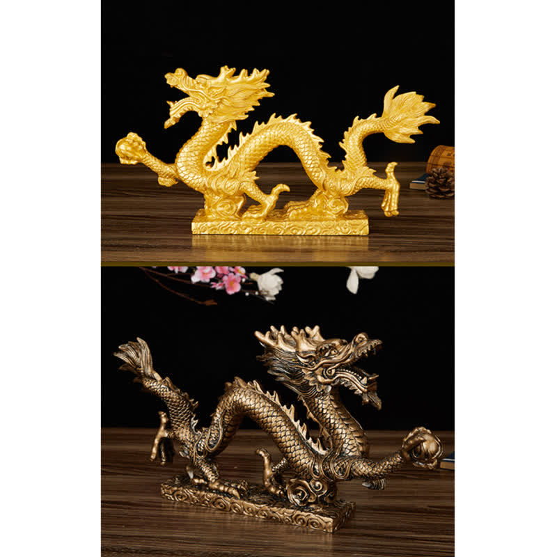 Buddha Stones Feng Shui Dragon Nuage de Bon augure Richesse Chance Décoration