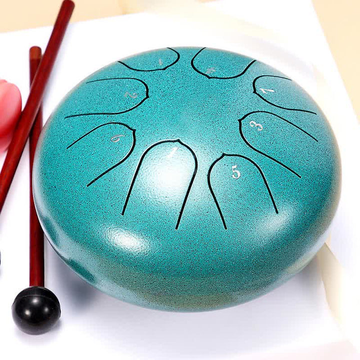 Buddha Stones Kit de batterie de yoga et de méditation avec tambour à langue en acier