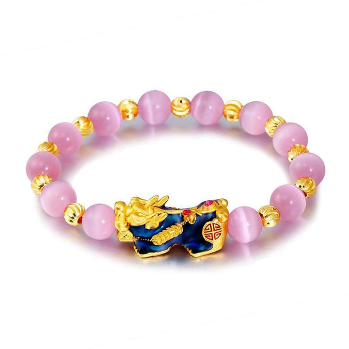 Bracelet porte-bonheur œil de chat Pixiu Buddha Stones