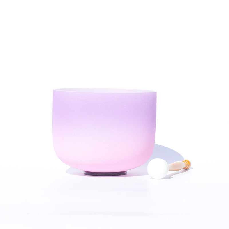 Bol chantant en cristal tibétain, couleur bonbon, fait main, pour le yoga et la méditation de pleine conscience - Orchidée de 20,3 CM(8 po) - image 4