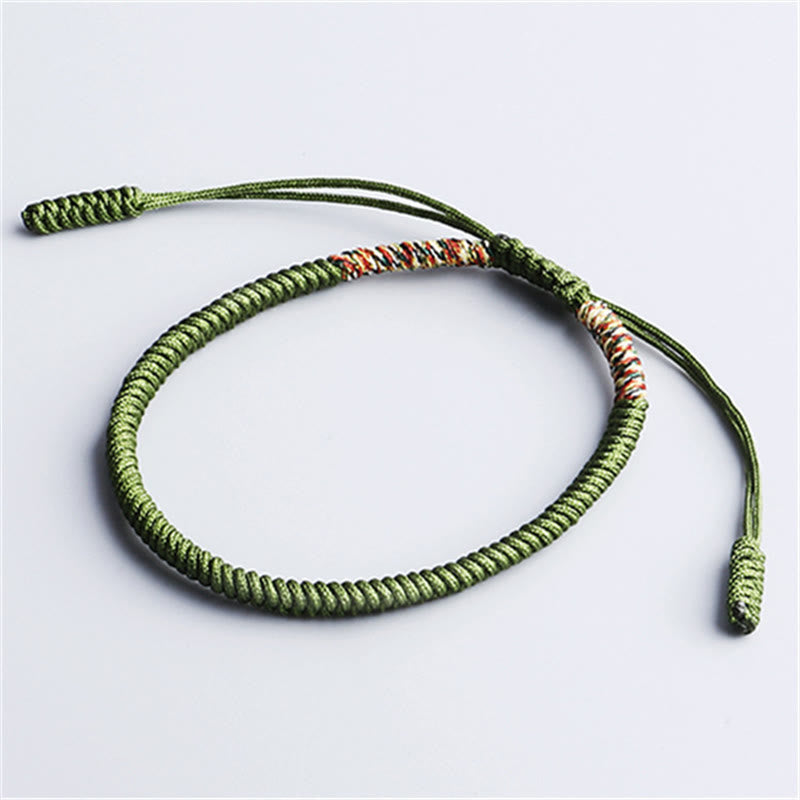 Bracelet tibétain fait main avec Buddha Stones, 3 pièces, multicolore, nœud porte-bonheur King Kong