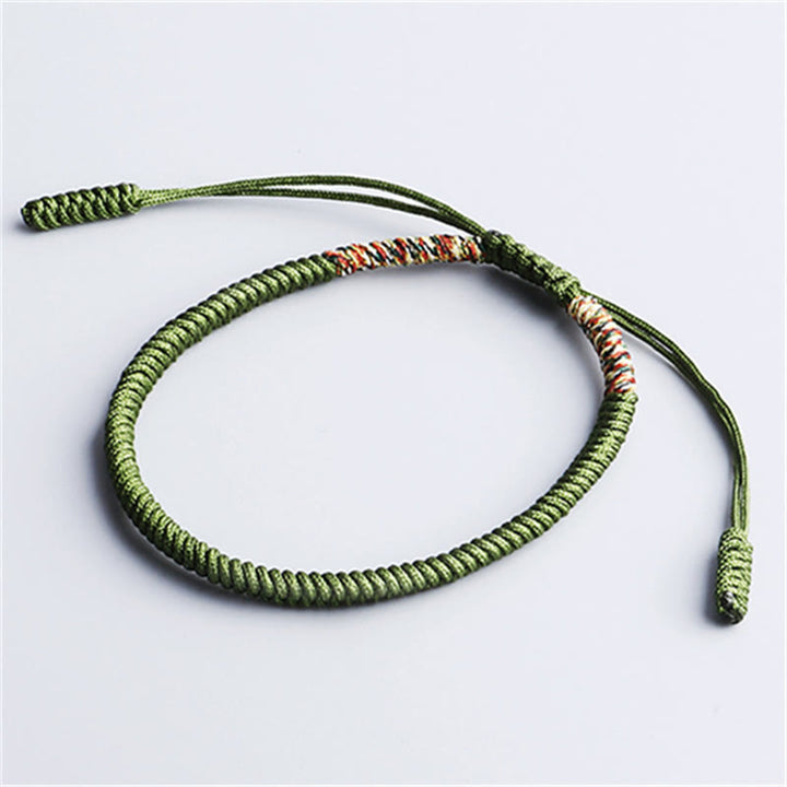 Bracelet tibétain fait main avec Buddha Stones, 3 pièces, multicolore, nœud porte-bonheur King Kong