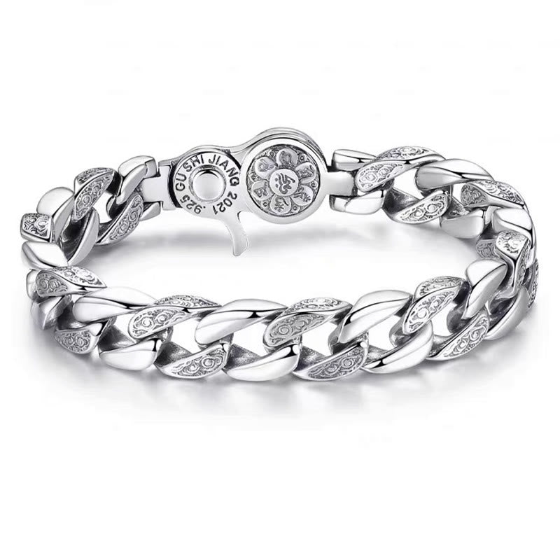 Bracelet de créativité double Dorje Vajra en Buddha Stones du Tibet Om Mani Padme Hum