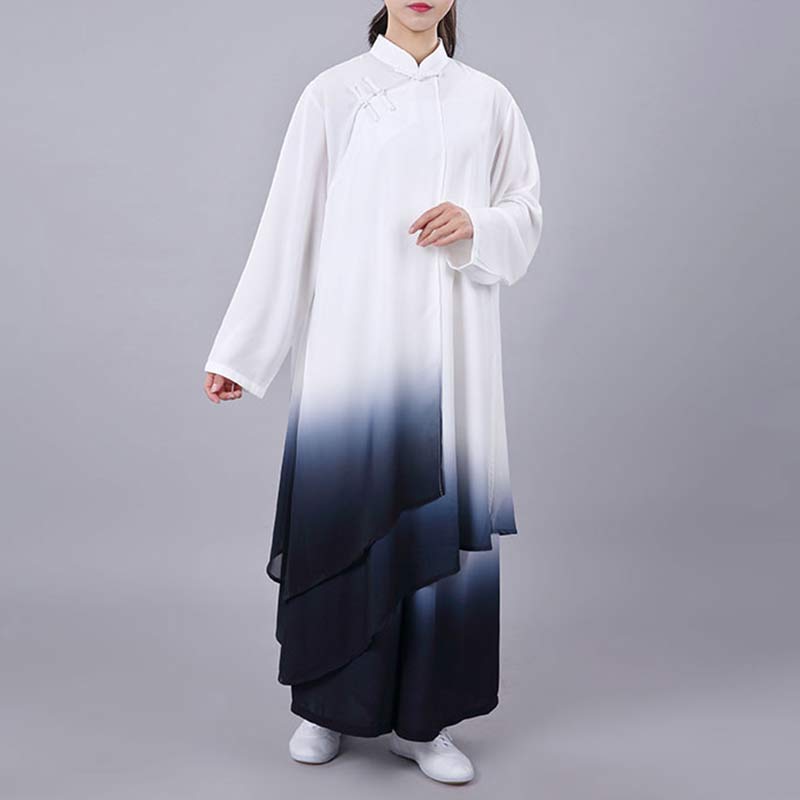 Ensemble de vêtements unisexe avec peinture dégradée de Buddha Stones , méditation, prière, spirituel, zen, tai-chi, qigong