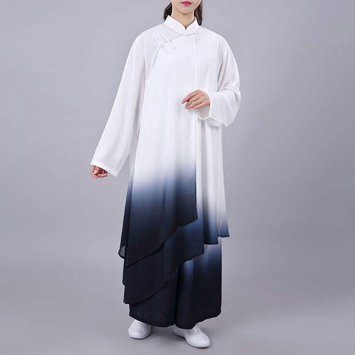 Ensemble de vêtements unisexe avec peinture dégradée de Buddha Stones , méditation, prière, spirituel, zen, tai-chi, qigong