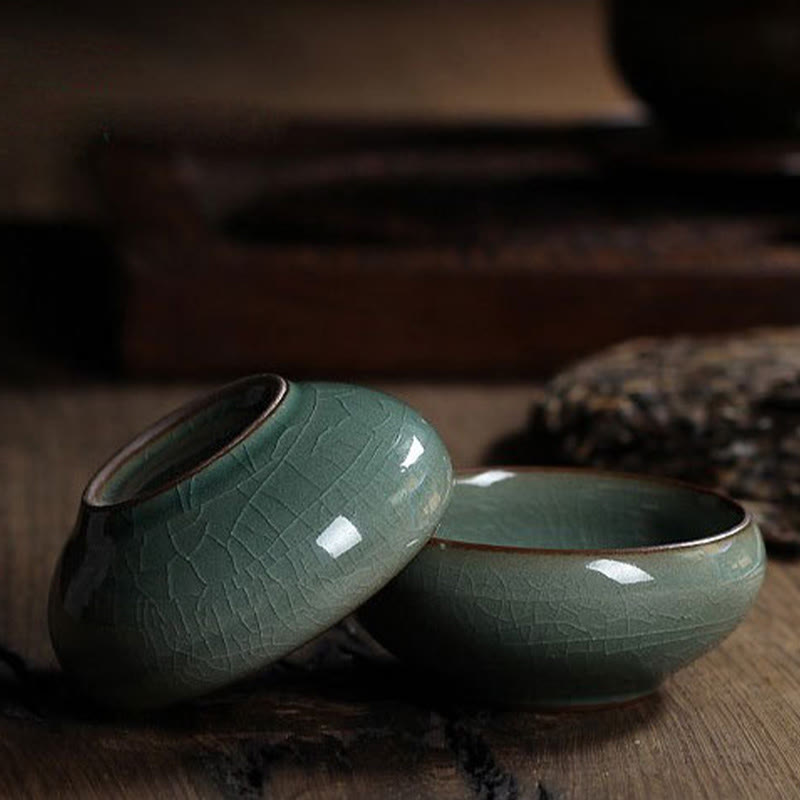 Buddha Stones Poisson Koi Coloré Tasse à Thé en Céramique Tasse à Thé Kung Fu Bol