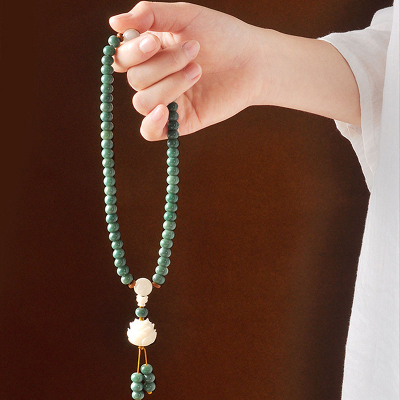 Bracelet de réussite en Buddha Stones Lotus Cyan Bodhi Seed - image 4