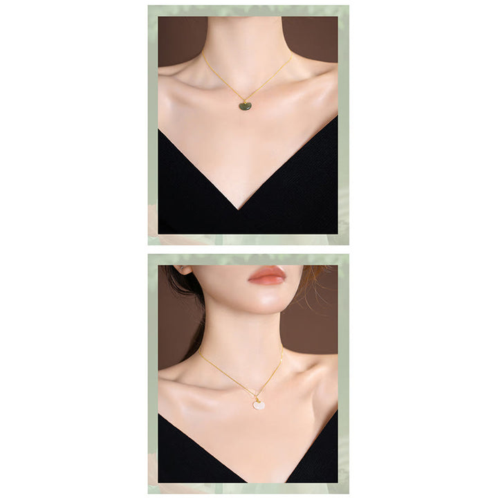 Collier pendentif papillon Bouddha rieur en argent sterling 925 avec jade Hetian naturel cyan - image 8