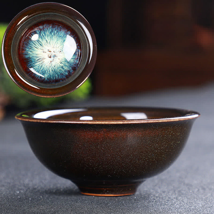 Tasse à thé en céramique colorée avec Buddha Stones pour la maison et le bureau