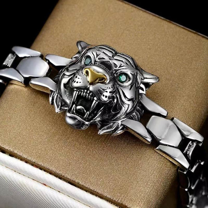 Bracelet de guérison en forme de tête de tigre Buddha Stones