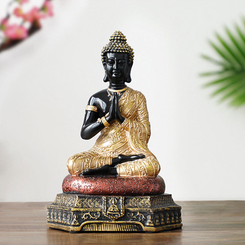Buddha Stones Statue de Bouddha de la Compassion en Résine Décoration