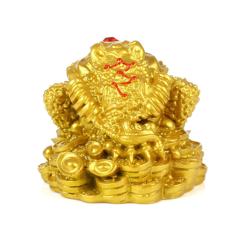 Buddha Stones Feng Shui Décoration de grenouille porte-bonheur