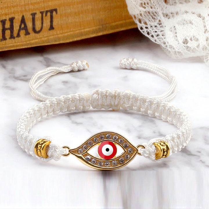 Bracelet en corde avec Buddha Stones pour éloigner le mauvais œil et les mauvais esprits