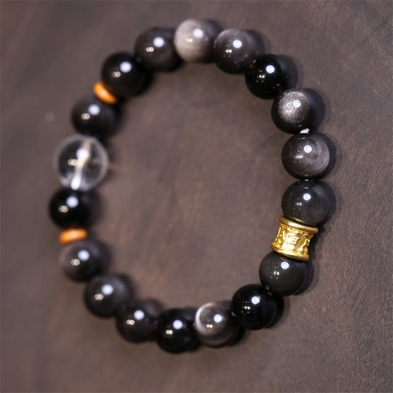 Bracelet de protection en Buddha Stones Om Mani Padme Hum