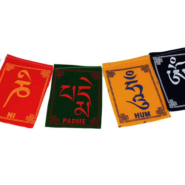 Drapeau de prière tibétain Om Mani Padme Hum pour voiture extérieure - image 11