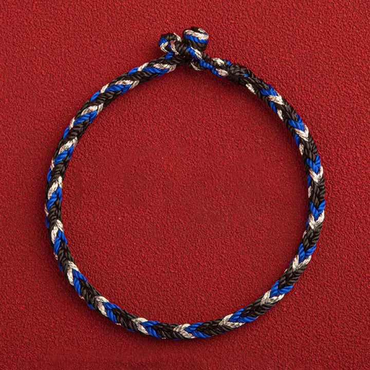 Bracelet porte-bonheur multicolore Buddha Stones "Que la prospérité remplisse votre vie"