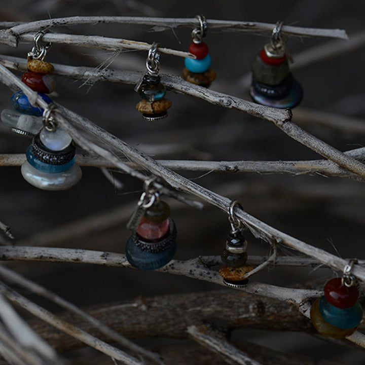 Collier pendentif calme en Buddha Stones Zen Cairn Labradorite Divers cristaux - image 9