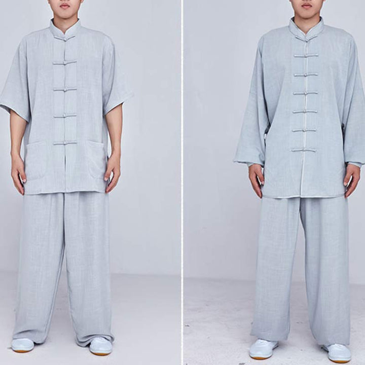 Ensemble de vêtements unisexe brodés Buddha Stones, méditation, prière zen, Tai Chi spirituel, Qigong - image 28