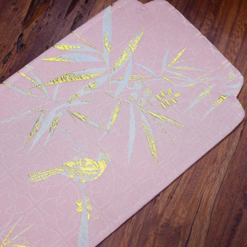 Dessous de verre élégant à motif de brocart floral pour tasse à thé