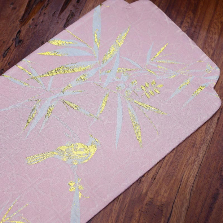 Dessous de verre élégant à motif de brocart floral pour tasse à thé