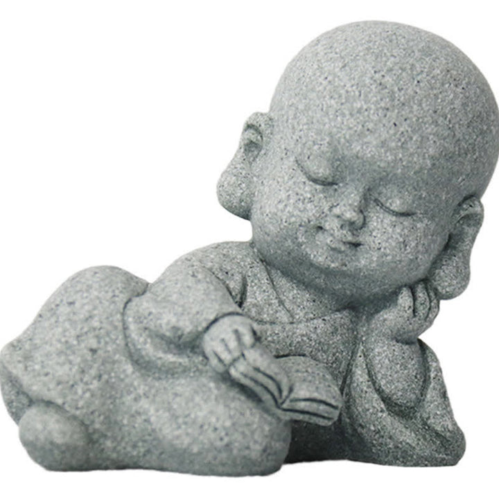 Buddha Stones Méditation Prière Moine Statue de Bouddha Sérénité Décoration de la Maison - image 3