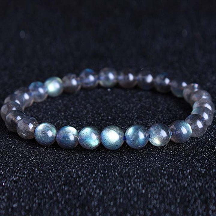 Bracelet de perles de guérison en pierre de lune naturelle Buddha Stones - image 7