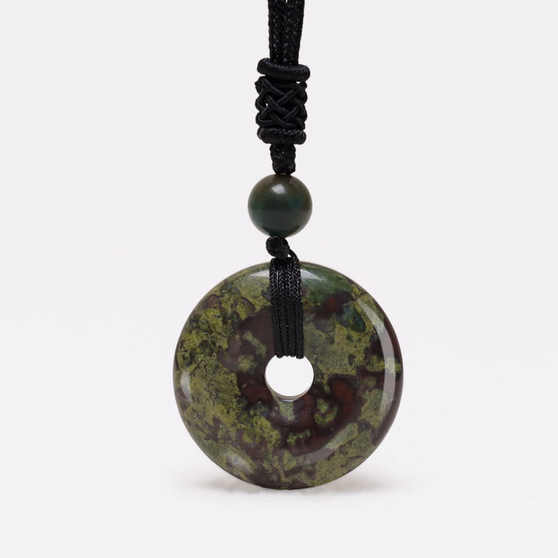 Collier avec pendentif porte-bonheur en Buddha Stones précieuses en cristal de guérison
