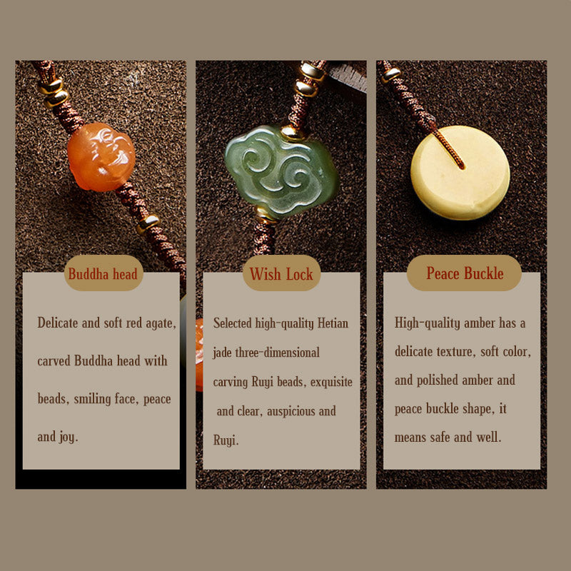 Bracelet Mala Buddha Stones