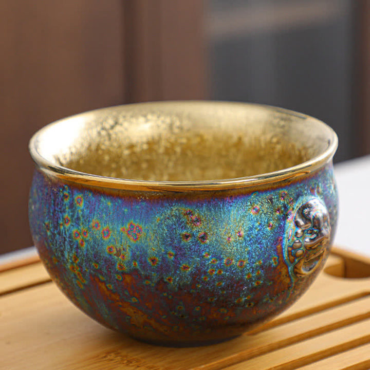 Tasses à thé en céramique colorées Buddha Stones