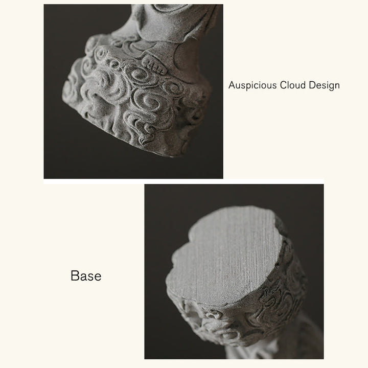 Buddha Stones Méditation Bouddha Nuages ​​de bon augure Design Sérénité Décoration de la maison - image 9
