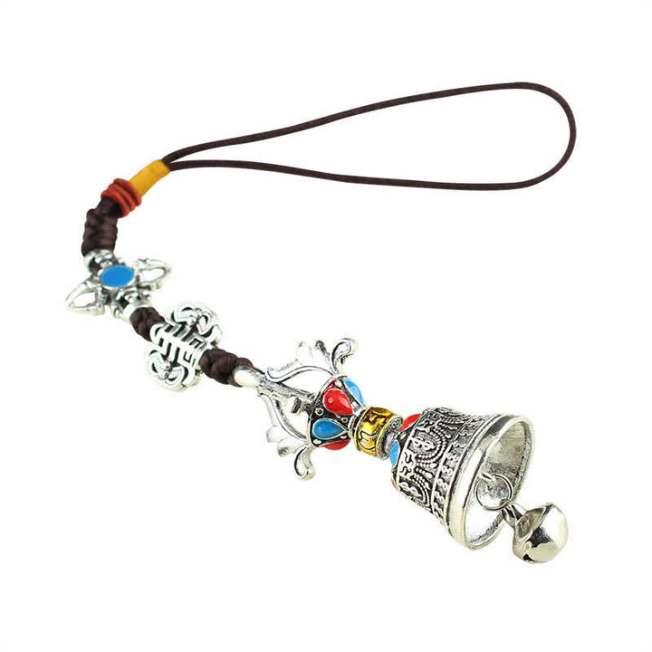 Décoration suspendue de voiture spirituelle du Tibet Om Mani Padme Hum Vajra Dorje