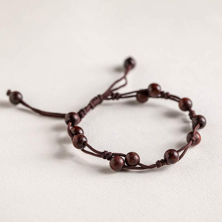 Bracelet calme en agate rouge, agate mousse et cinabre de Buddha Stones