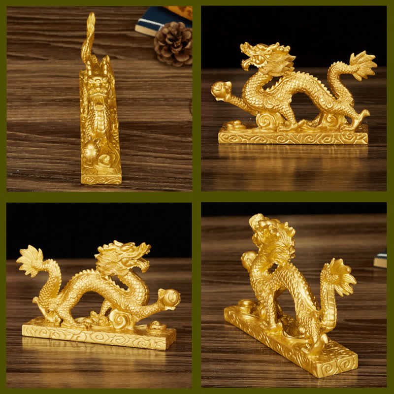 Buddha Stones Feng Shui Dragon Nuage de Bon augure Richesse Chance Décoration