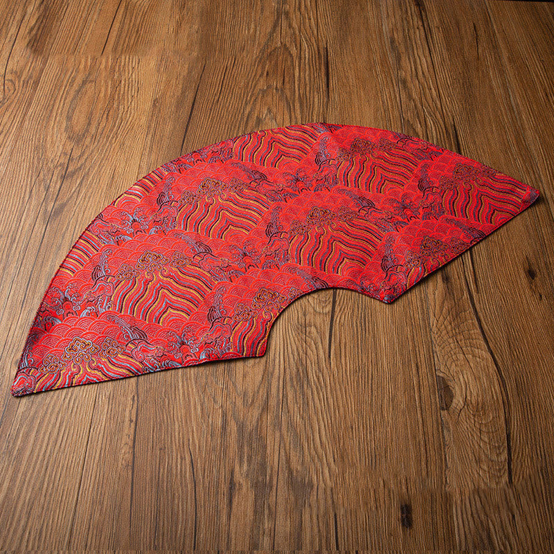 Buddha Stones vintage et vagues de la mer, dessous de verre pour tasse à thé, tapis à thé Kung Fu